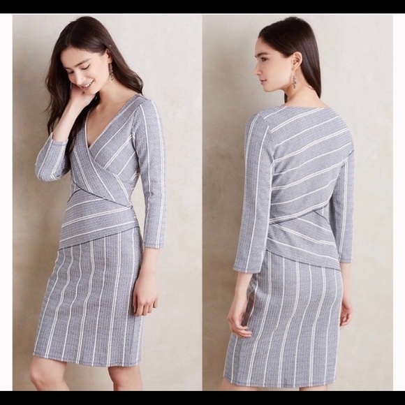 Anthropologie Dresses & Skirts - Anthropologie Maeve Wrapped Stripe Column Dress